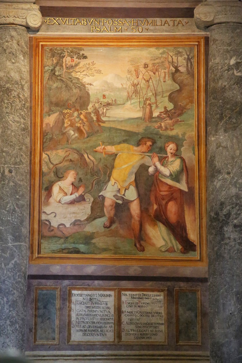 Martyr de Sainte Lucie et Sainte Euphemie et autres saints - Cristoforo and Tempesta, Antonio Roncalli