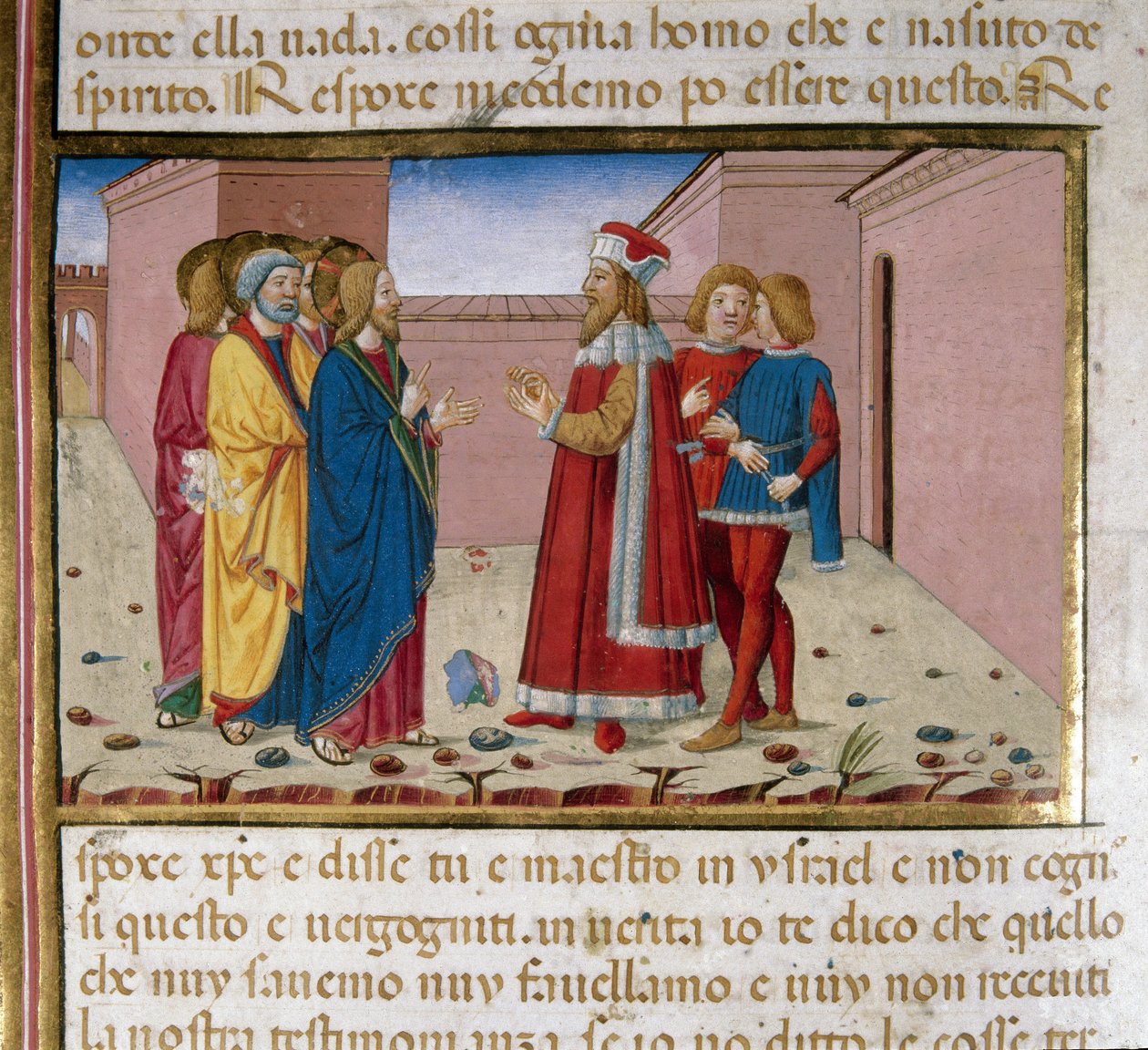 Nicodème le pharisien visite Jésus - Cristoforo De Predis