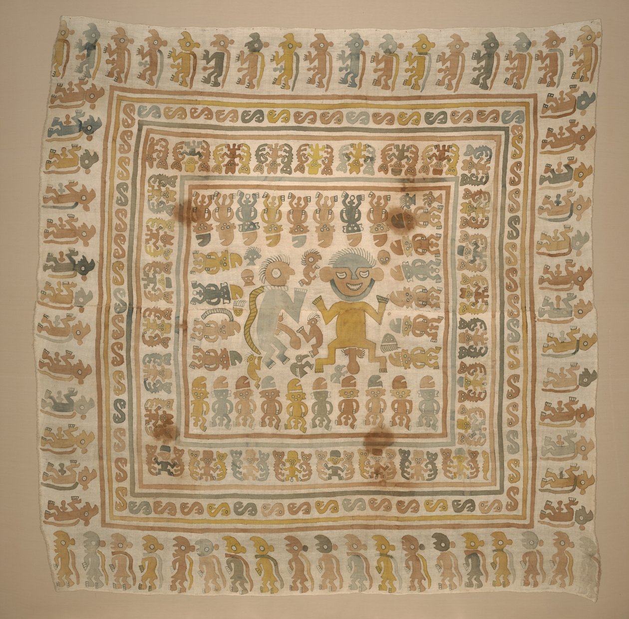 Panneau du textile "prisonnier", c.1300-1470 - Culture Chimu