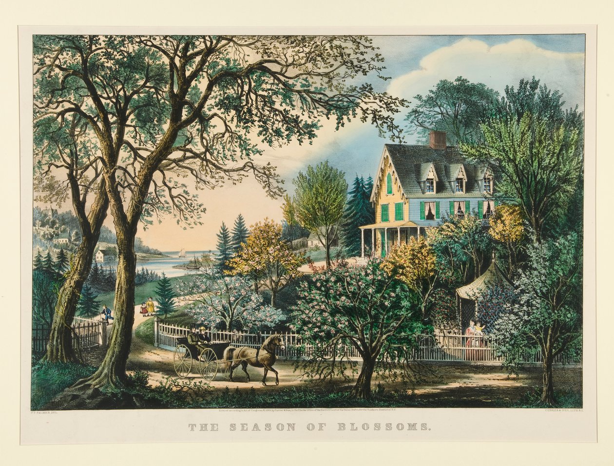 La Saison des fleurs - Currier and Ives