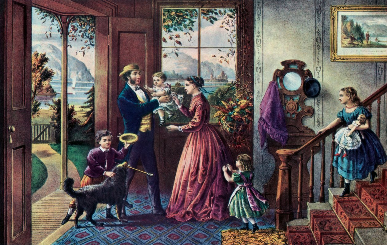 La Saison de la Force, Âge moyen, 1868 - Currier and Ives