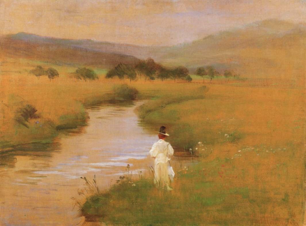 Sophie Herz dans la vallée de Wiesent près de Pretzfeld - Curt Herrmann
