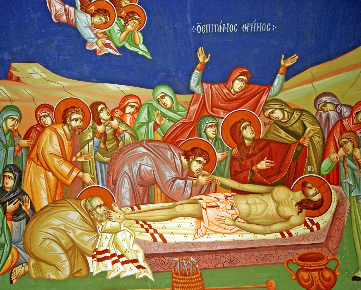 Enveloppant le corps du Christ, Chypre - Cypriot