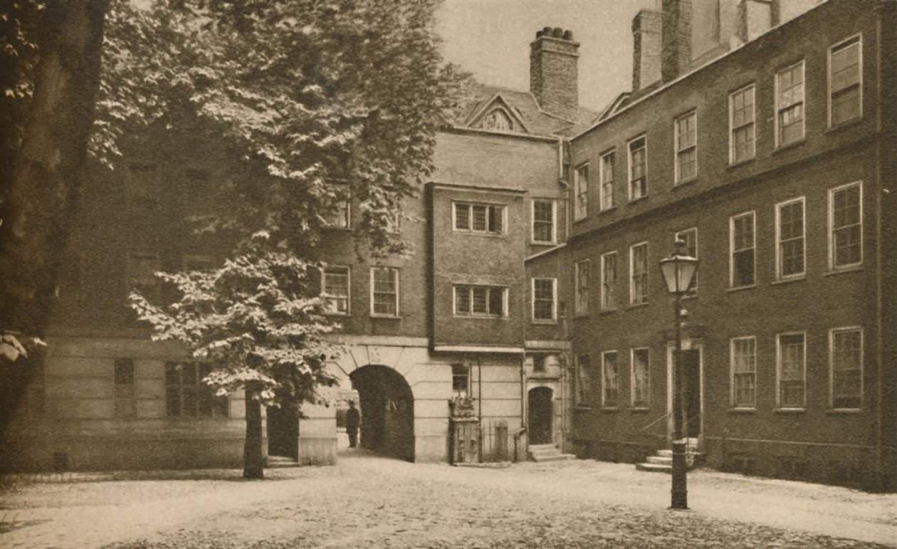 Les pavés de la cour tranquille à Staple Inn à Holborn - Cyril Ellis