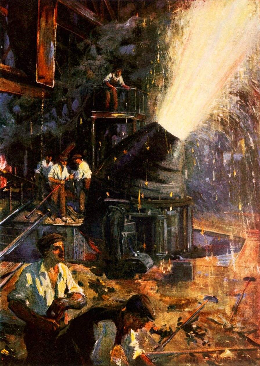 En pleine action (lithographie couleur) - Cyrus (after) Cuneo