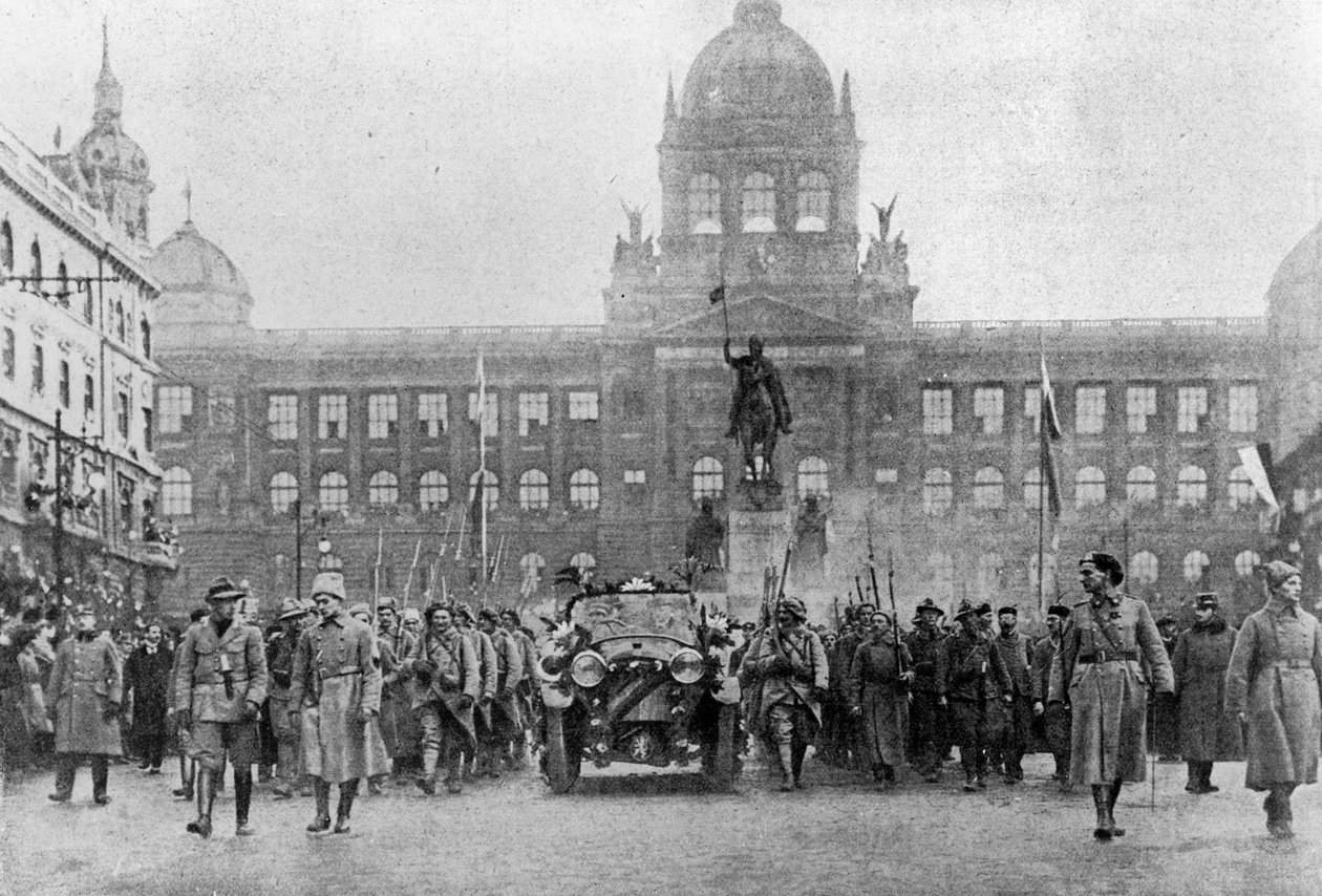 Entrée de Masaryk à Prague le 8 décembre 1918 - Czech Photographer