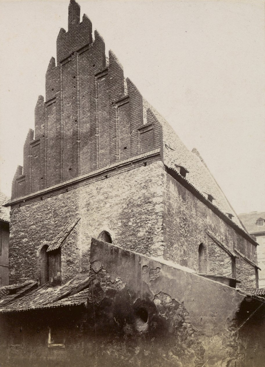 La Vieille Nouvelle Synagogue, c.1875 - Czech Photographer Czech Photographer