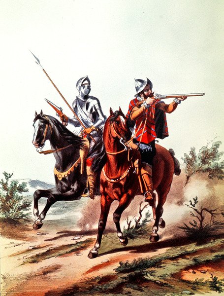 Cavalerie française armée de pistolets à rouet - D. de (after) Noirmort