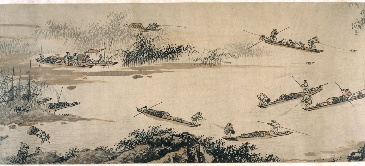 Pêcheurs sur une Rivière d