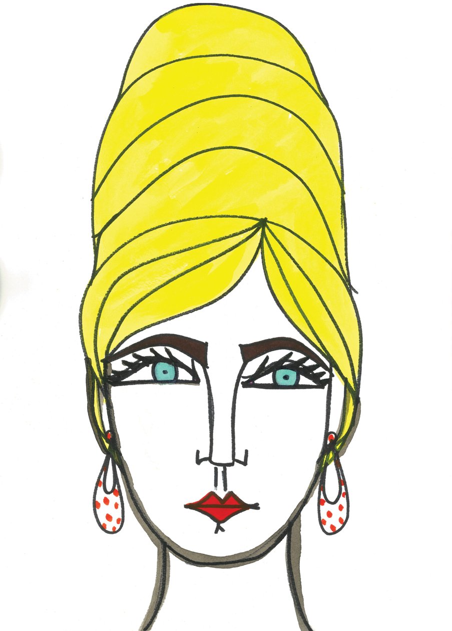 Ruche, 2024 (plume et peinture sur papier) - Daisy de Villeneuve