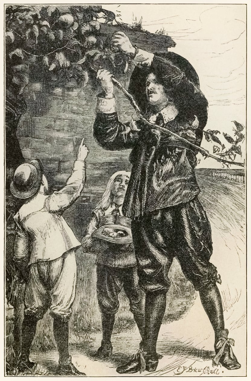 "Les garçons de Chrétien ont commencé à manger" du "Voyage du pèlerin de ce monde à celui qui est à venir" de John Bunyan - Dalziel Brothers