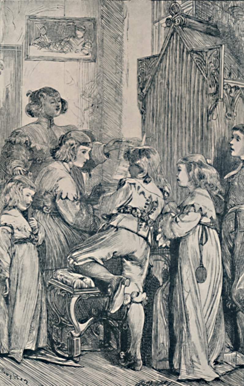 Joie. Frontispice de Golden Thoughts from Golden Fountains, 1867, 1923 - Dalziel Brothers