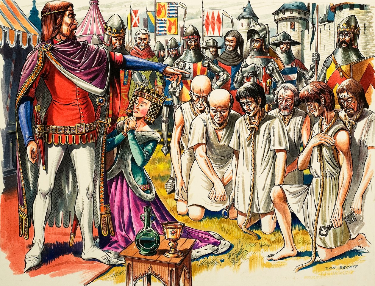 Bourgeois de Calais et le roi Édouard III d