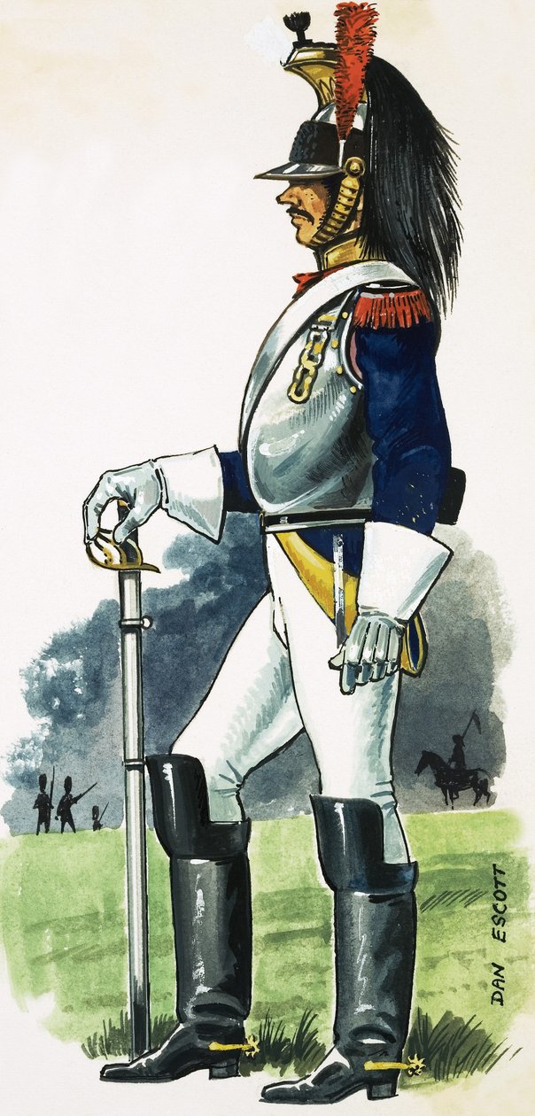Cuirassier à cheval français de l