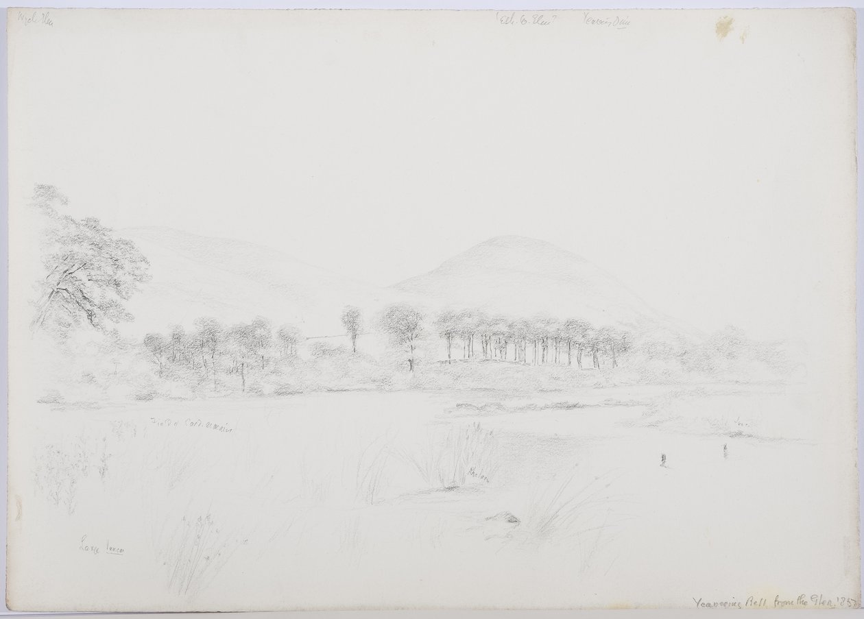 Yeavering Bell depuis le Glen, 1867 - Daniel Oliver