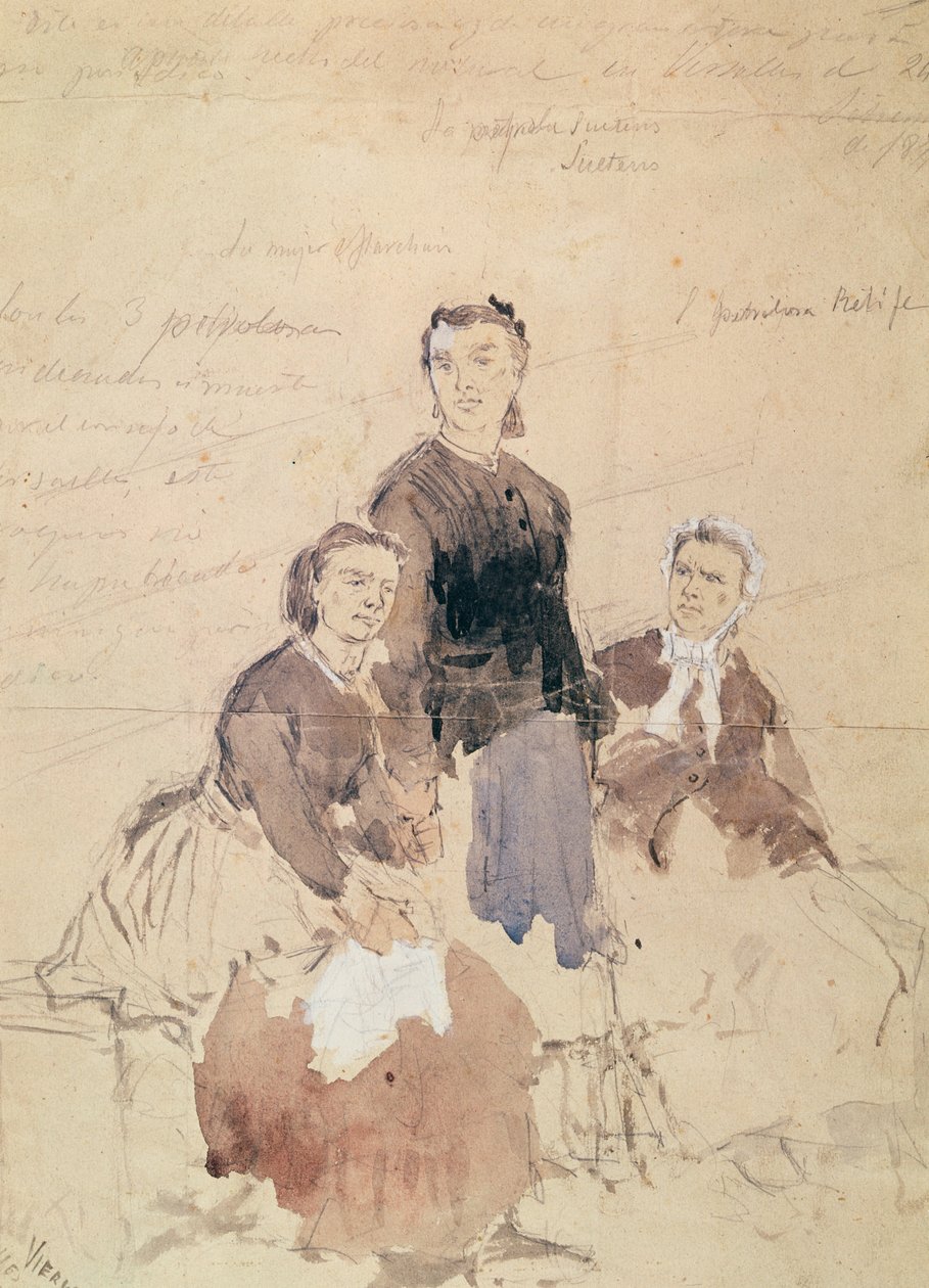 Les Trois Pétroleuses, après 1870 - Daniel Urrabieta Vierge