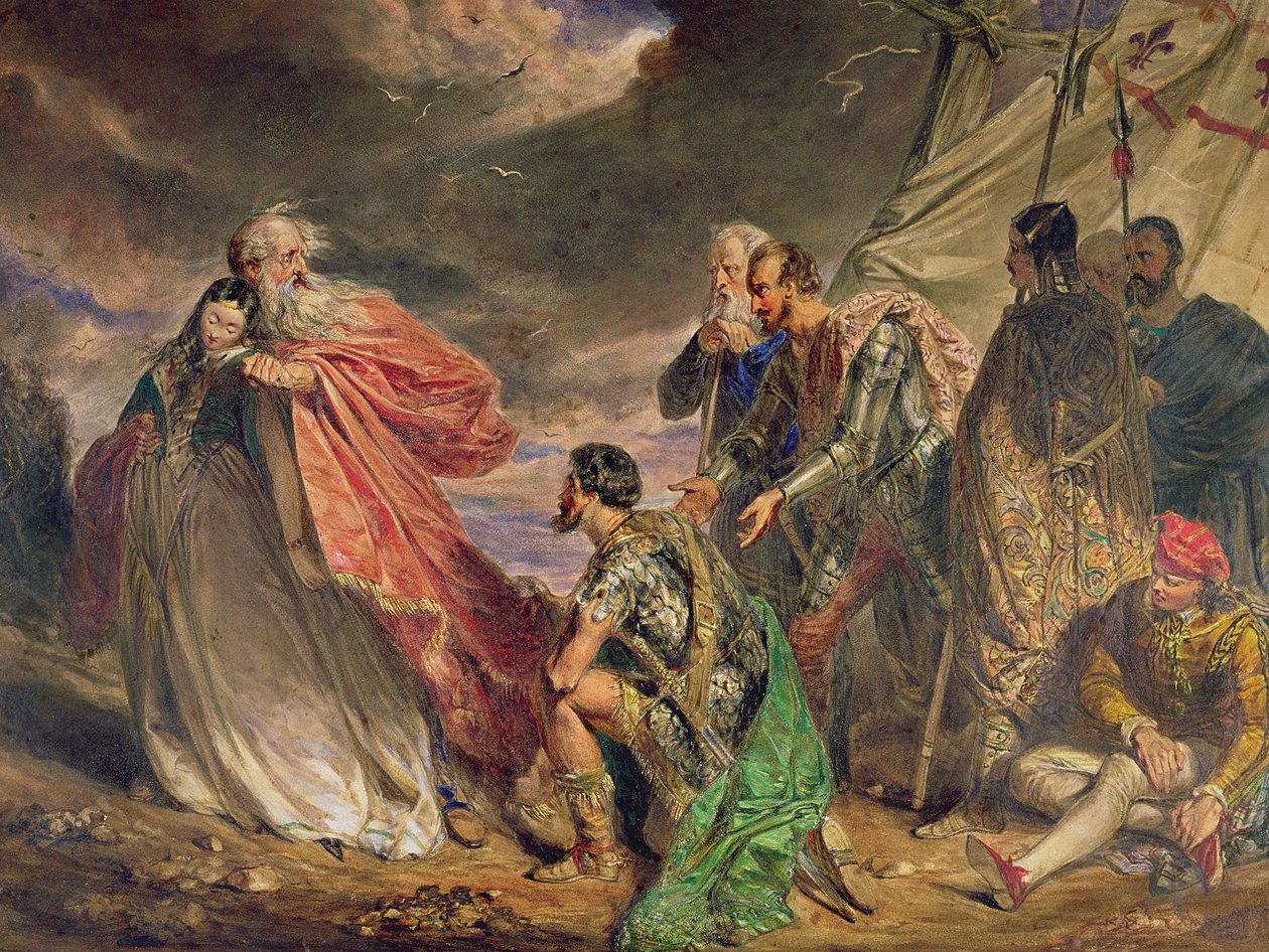 Lear et Cordelia, c.1843 - Daniel Maclise