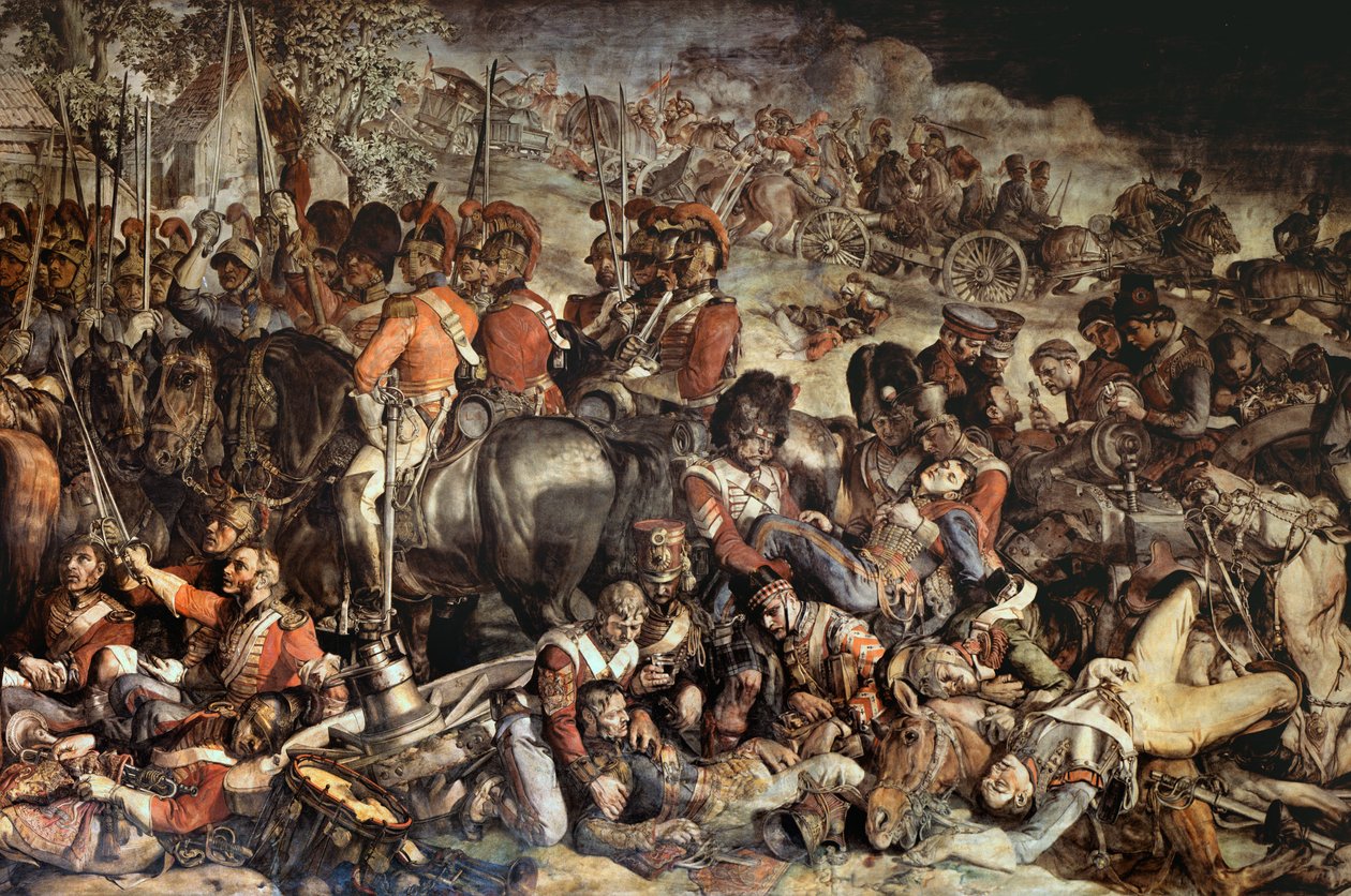 La rencontre de Wellington et Blücher après Waterloo (détail) - Daniel Maclise