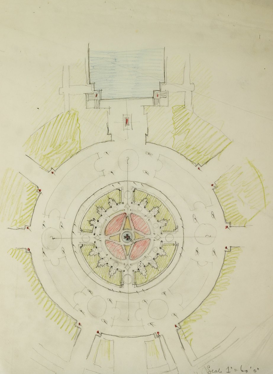 Potomac Round Point, Washington D.C., Plan Sketch, 1909 - Daniel Burnham