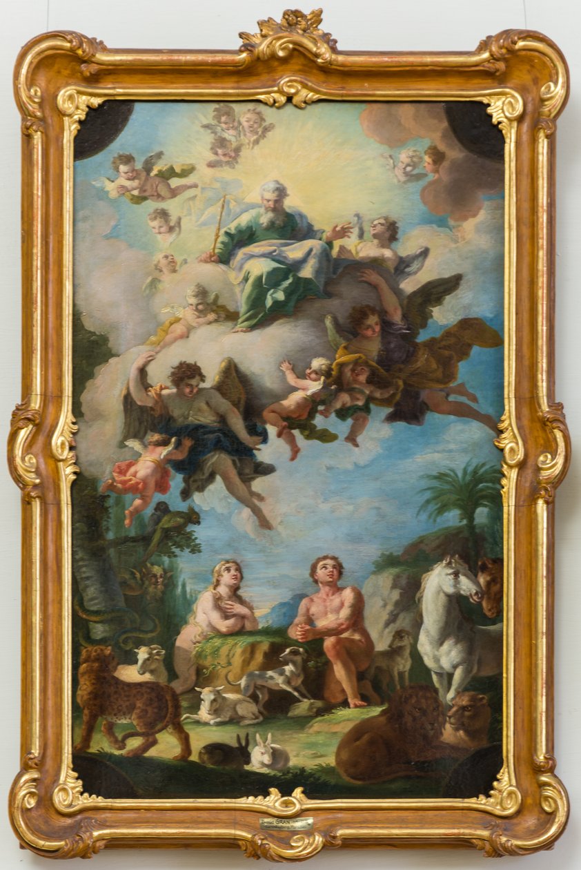 Le Paradis (esquisse pour une fresque du plafond de la basilique de Sonntagberg, Basse-Autriche) - Daniel Gran