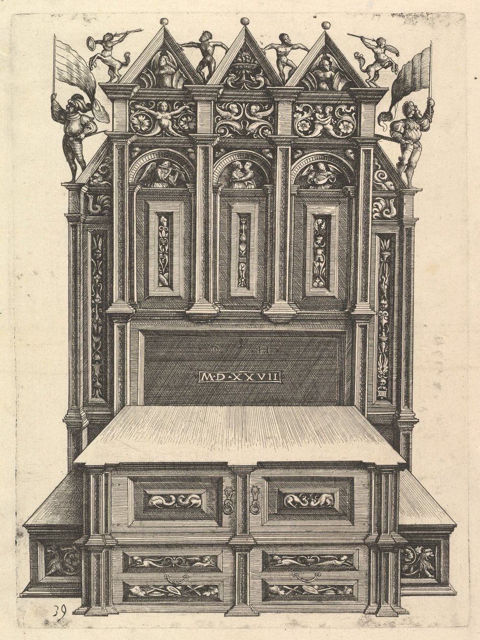 Conception pour un lit, 1527 - Daniel Hopfer