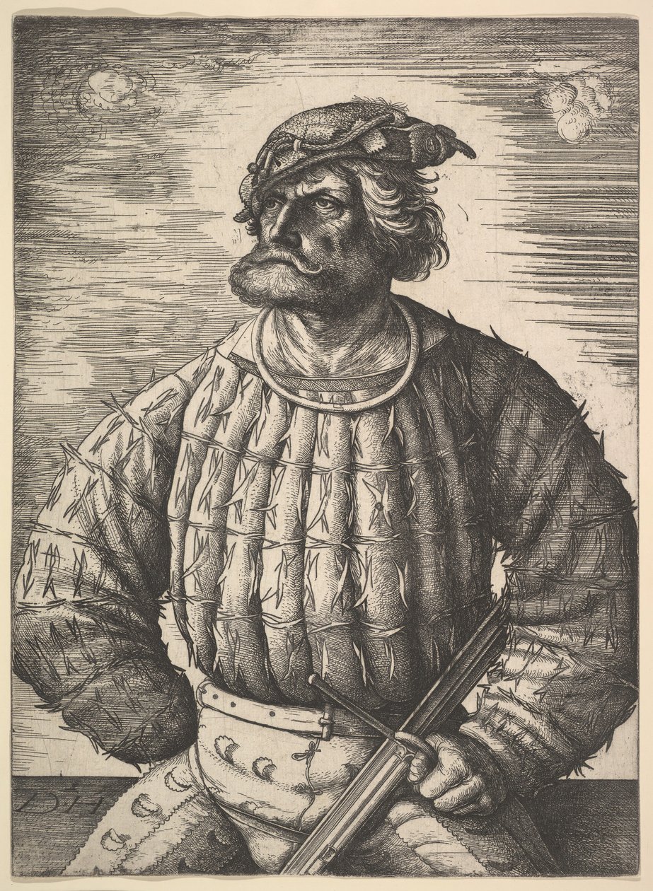 Portrait de Kunz von der Rosen, ca. 1515-1518 - Daniel Hopfer