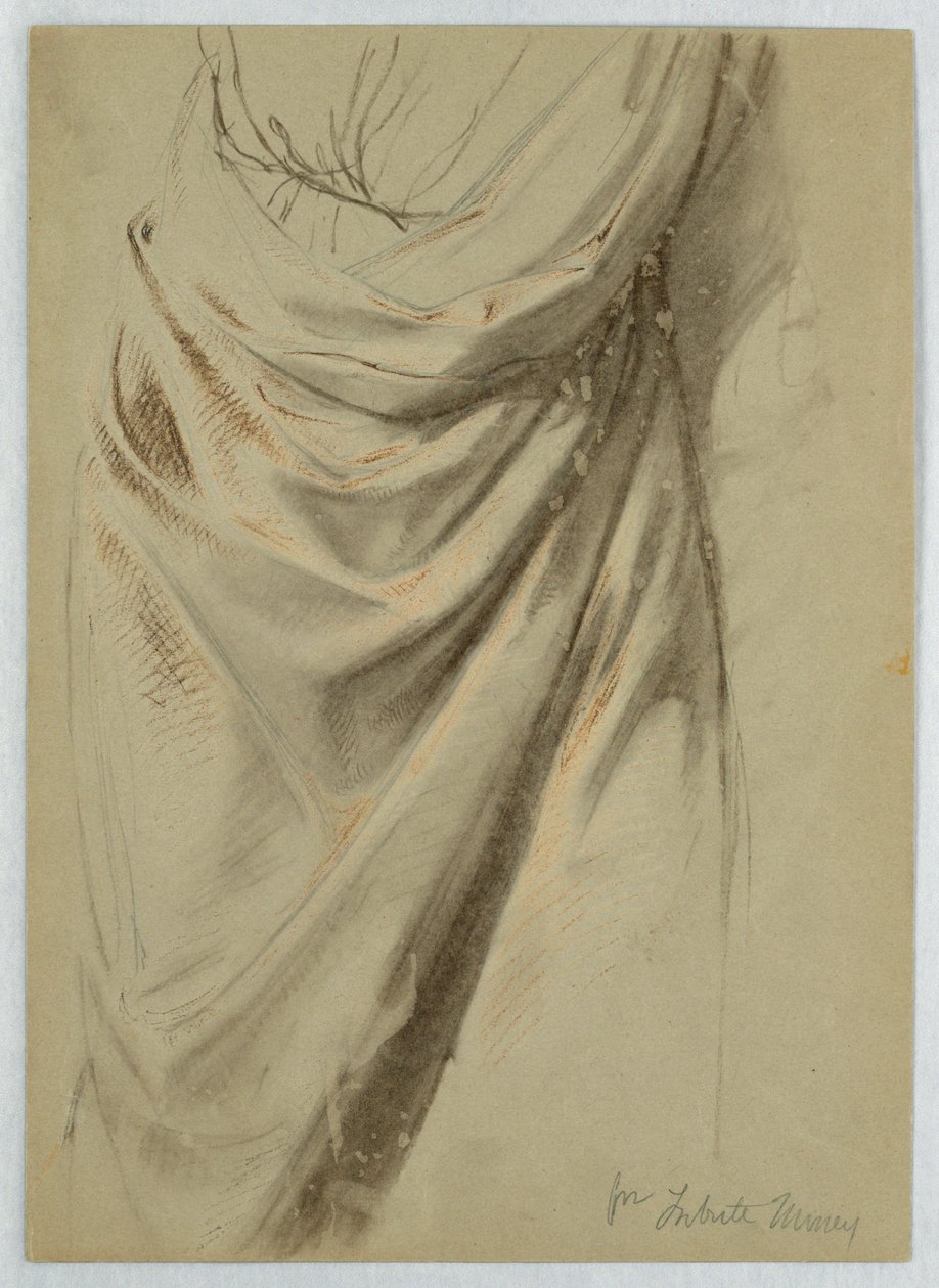 Étude de draperie pour "L