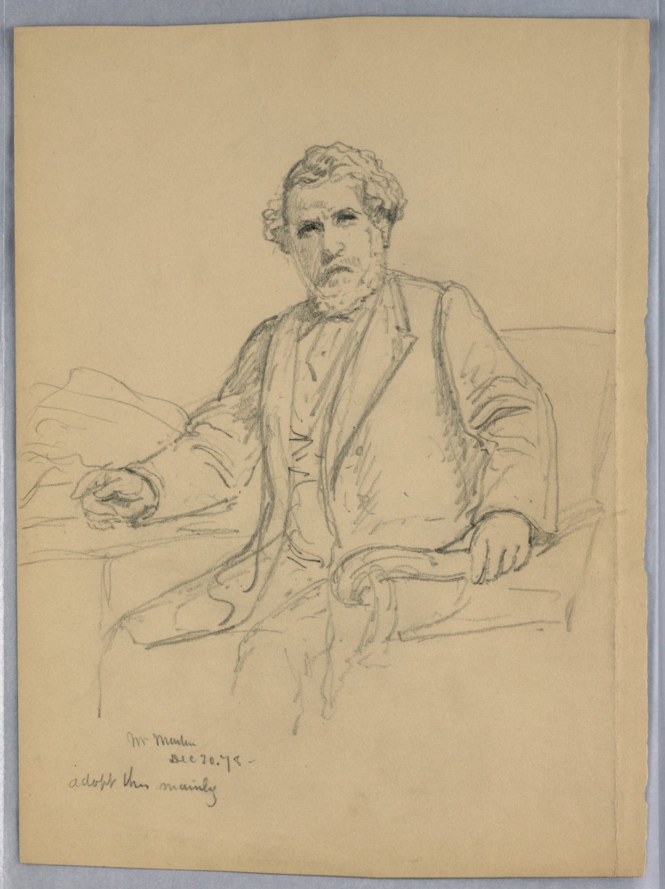 Dessin, Charles J. Martin pour le, 20 décembre 1878 - Daniel Huntington
