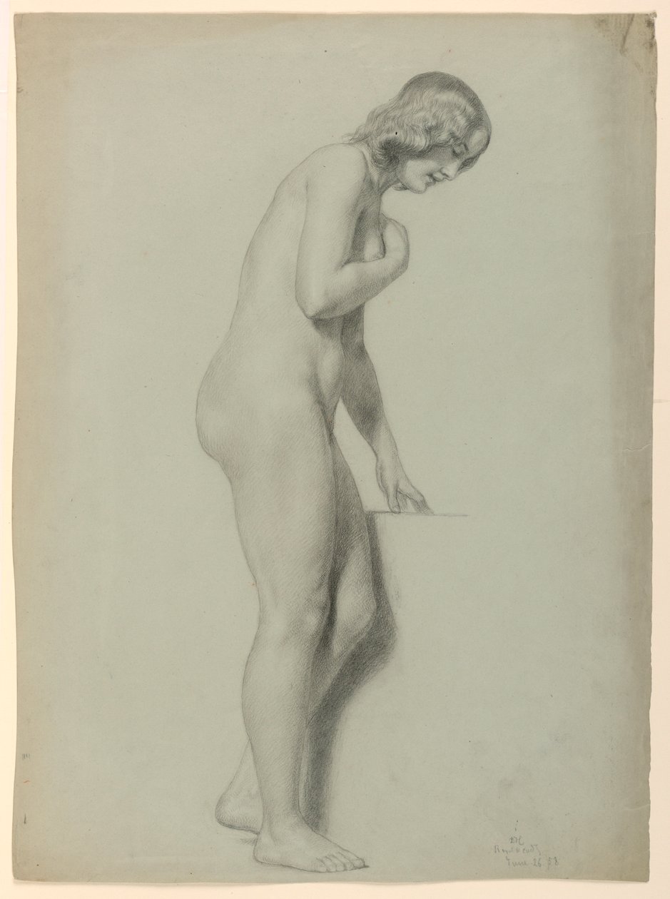 Dessin, Nu féminin, 1858 - Daniel Huntington
