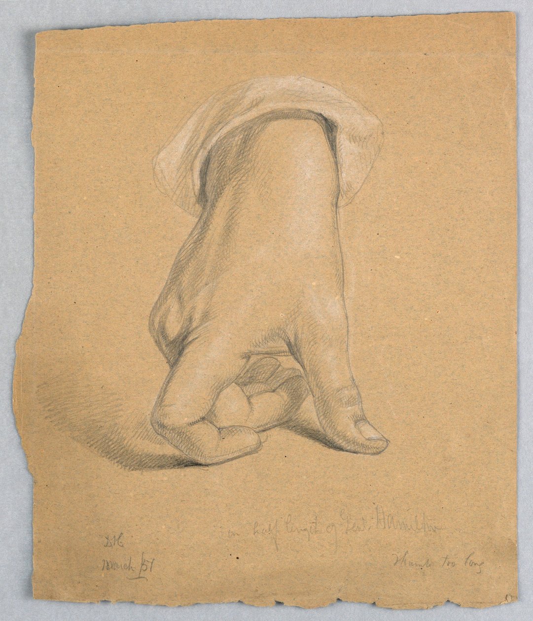 Dessin, général Alexander Hamilto, mars 1851 - Daniel Huntington
