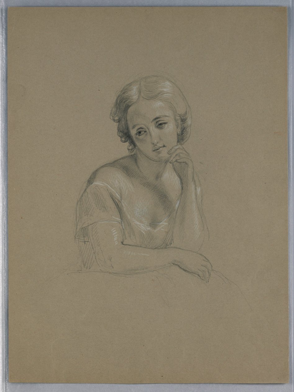 Dessin, étude possible pour "Marth", 1860 - Daniel Huntington