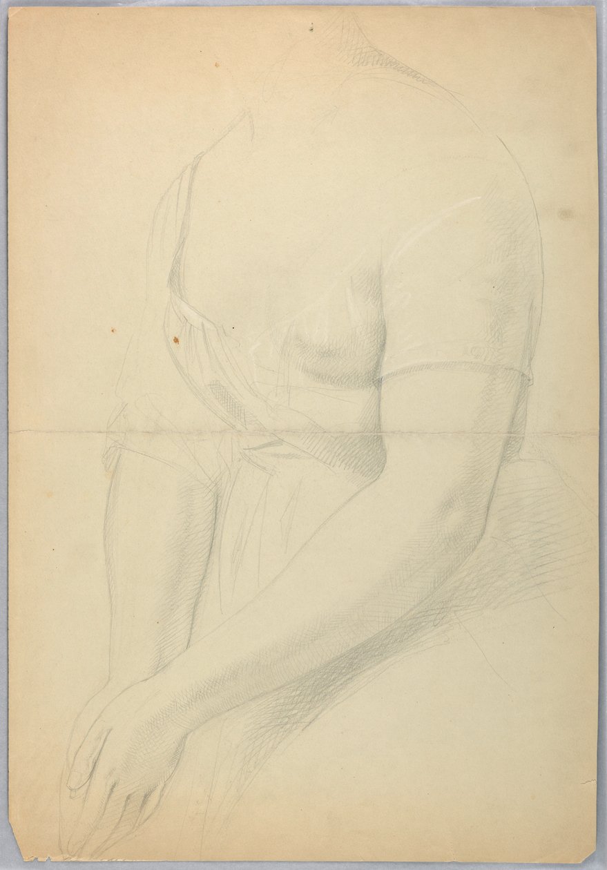 Dessin, étude pour le double de "C", 1850 - Daniel Huntington