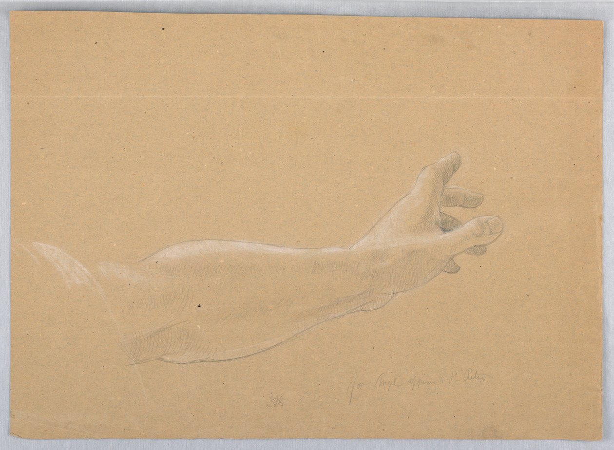 Dessin, étude pour "Early Christia", 1839-40 - Daniel Huntington