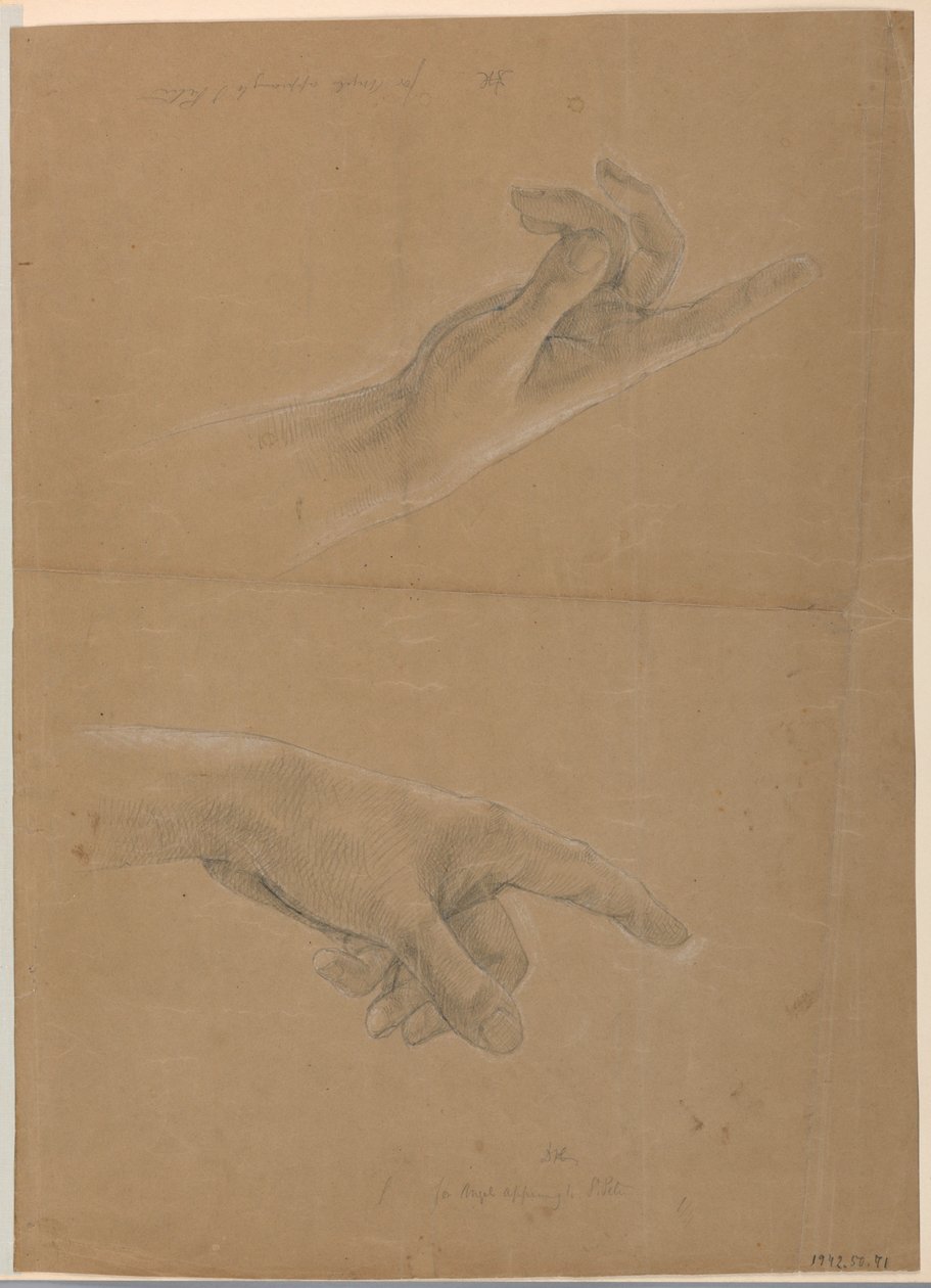 Dessin, étude pour "Early Christia", 1839-40 - Daniel Huntington
