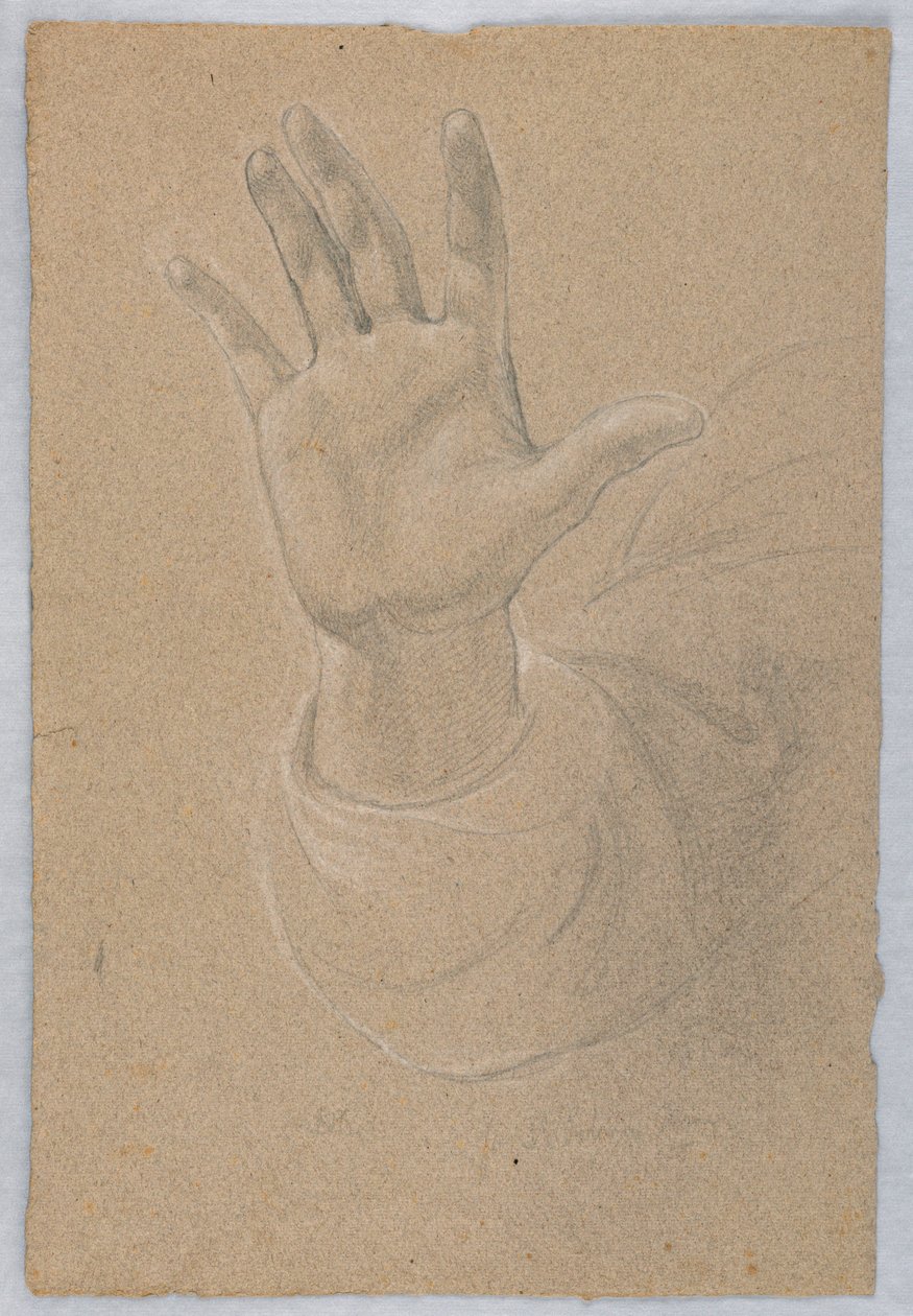 Dessin, étude pour "Early Christia", 1839-40 - Daniel Huntington