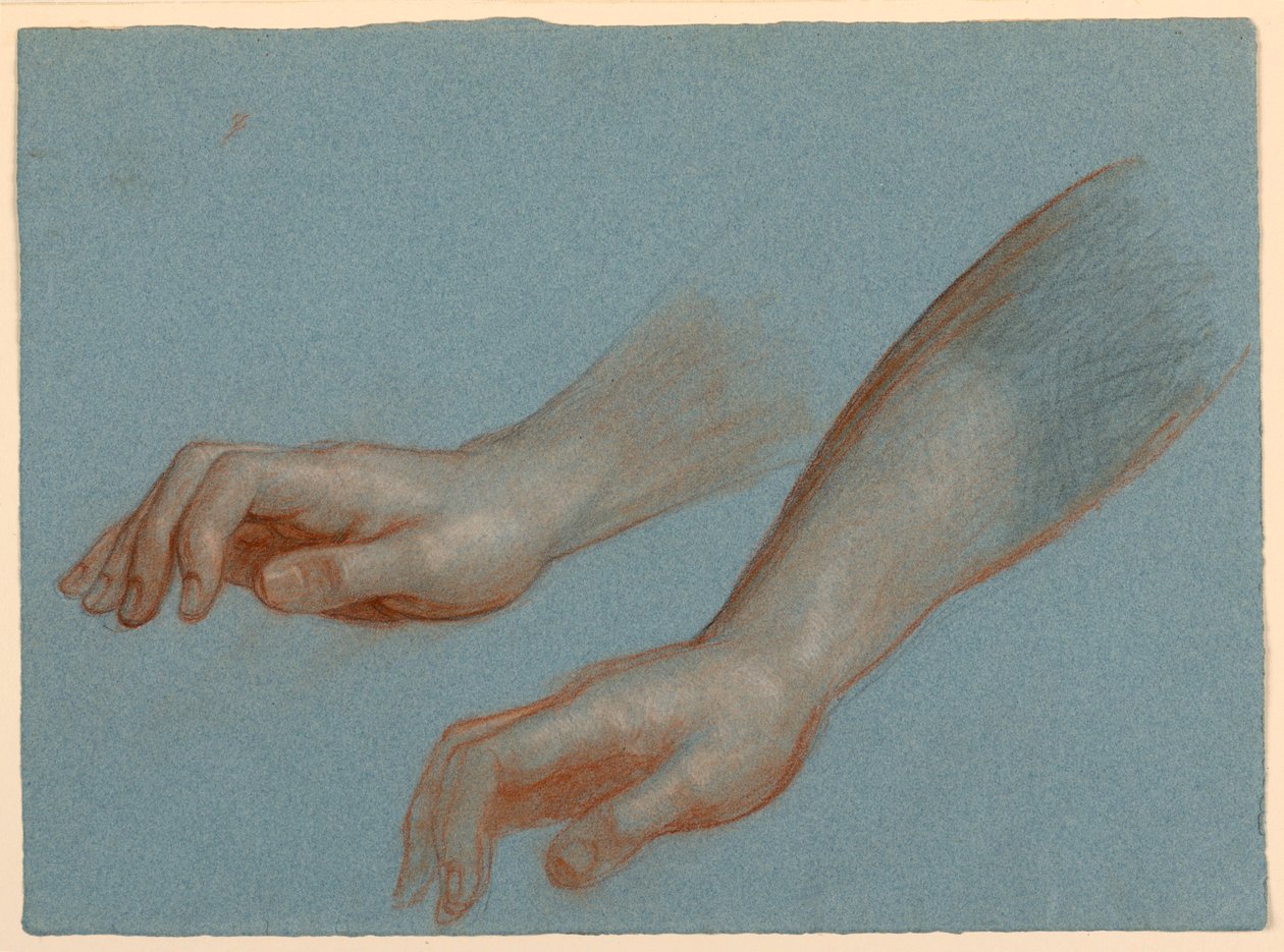 Dessin, étude pour "Le rêve de Mercy", 1857 - Daniel Huntington