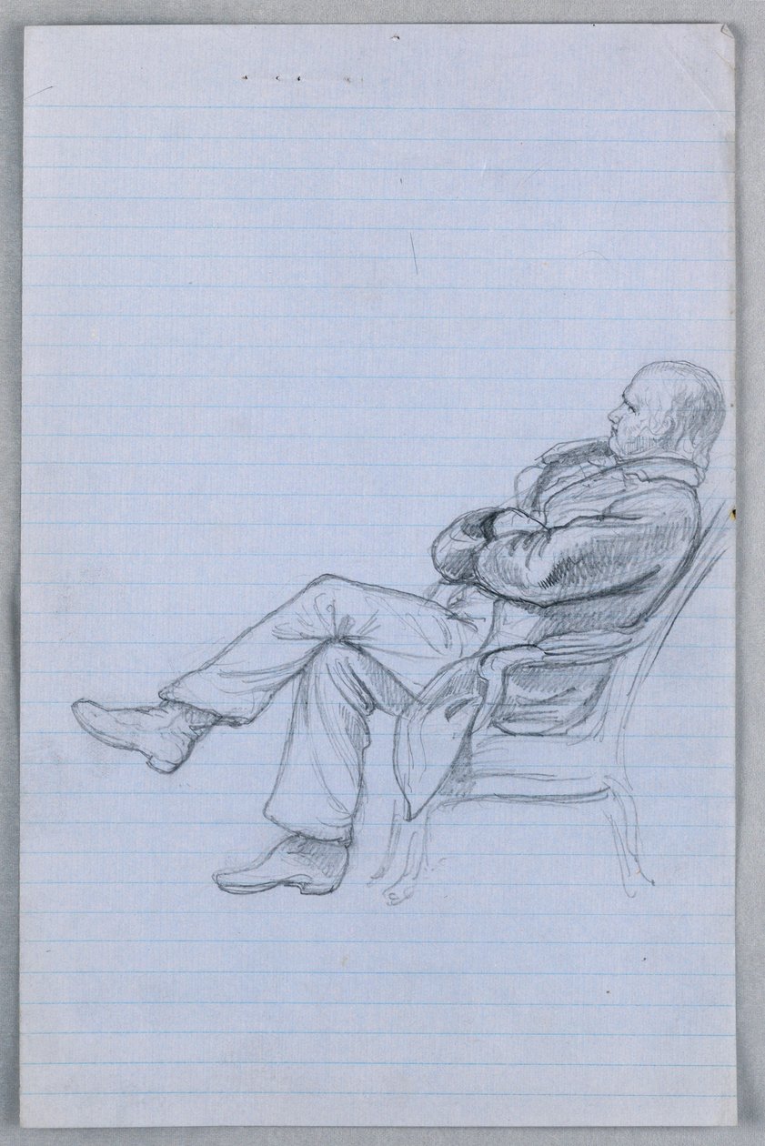Dessin, étude pour le "Groupe scientifique", 1858 - Daniel Huntington