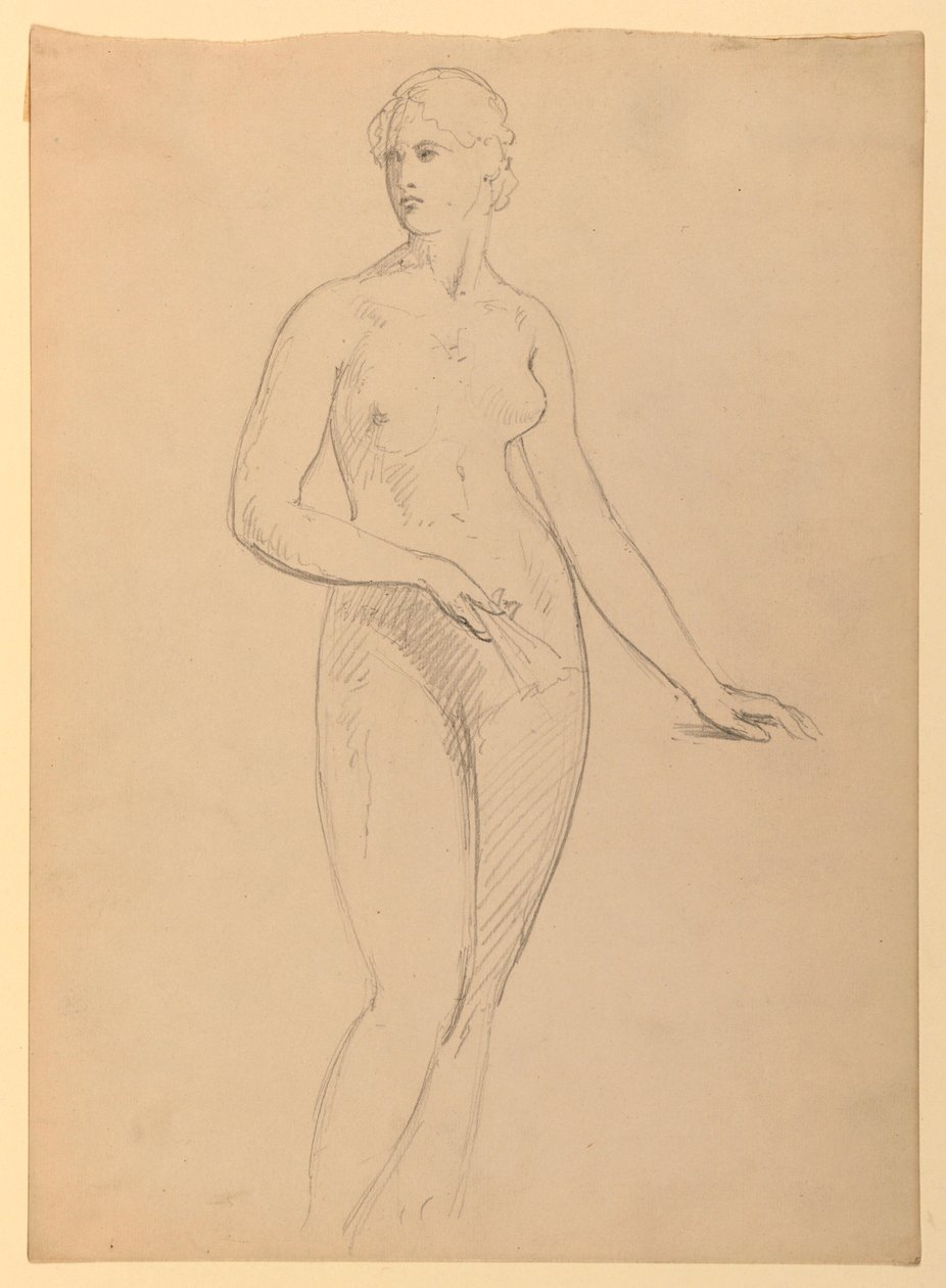 Femme nue, étude pour le portrait de Mme Henry Schieffelin - Daniel Huntington