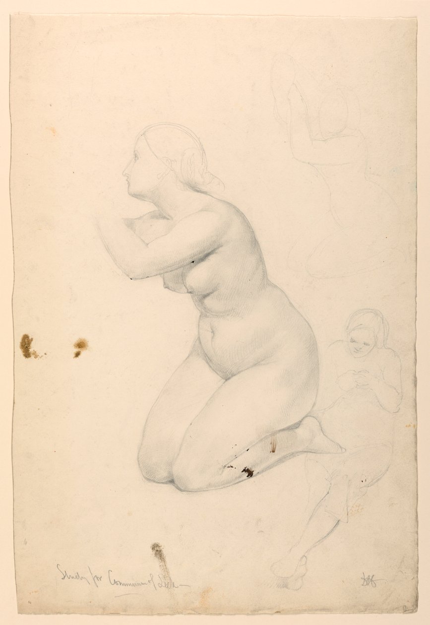 Étude de figure pour "Communion des Malades" - Daniel Huntington
