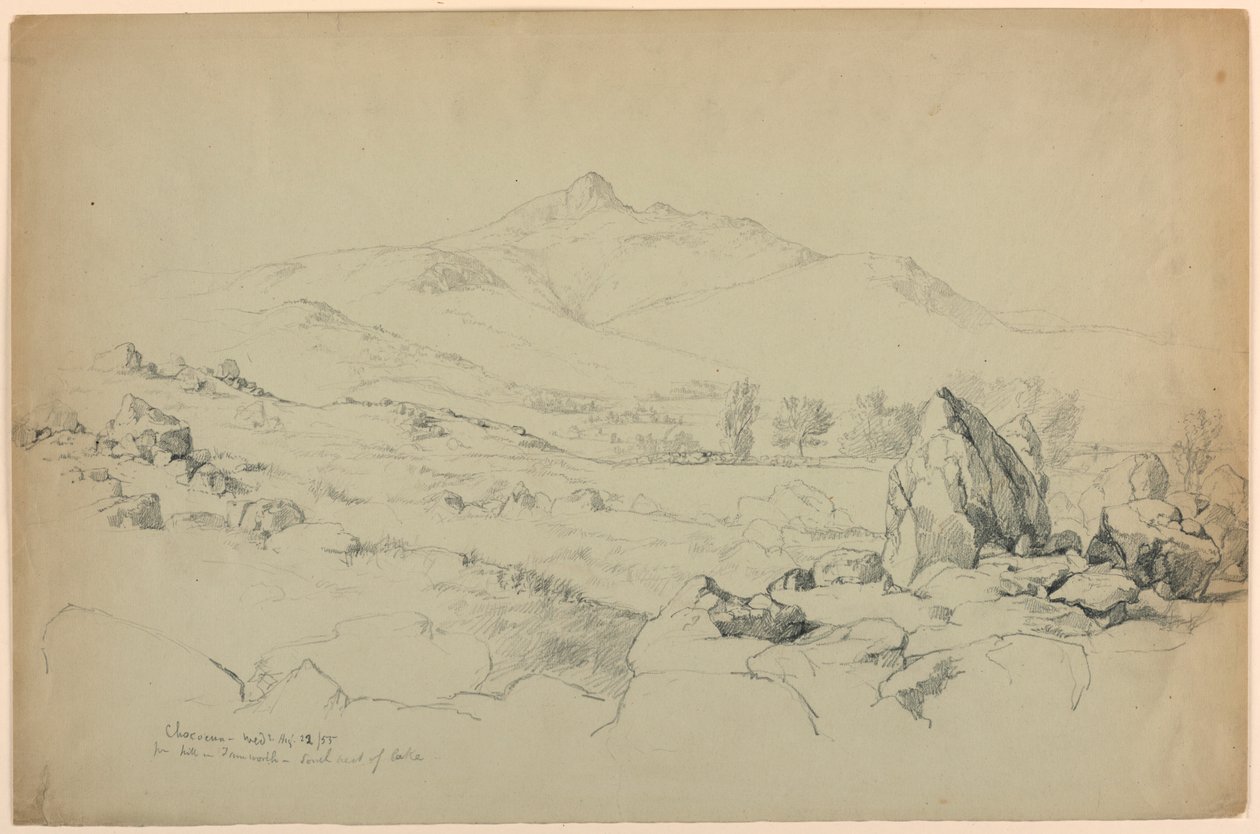 Mont Chocorua depuis la colline près de Tamworth, au sud-ouest du lac - Daniel Huntington