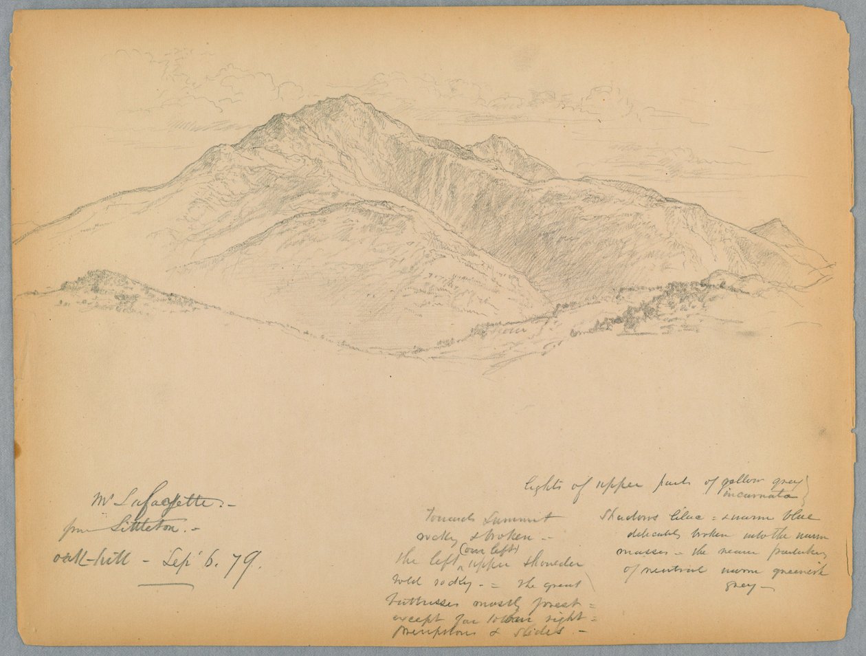 Mont Lafayette depuis Oak Hill, Littleton, New Hampshire - Daniel Huntington