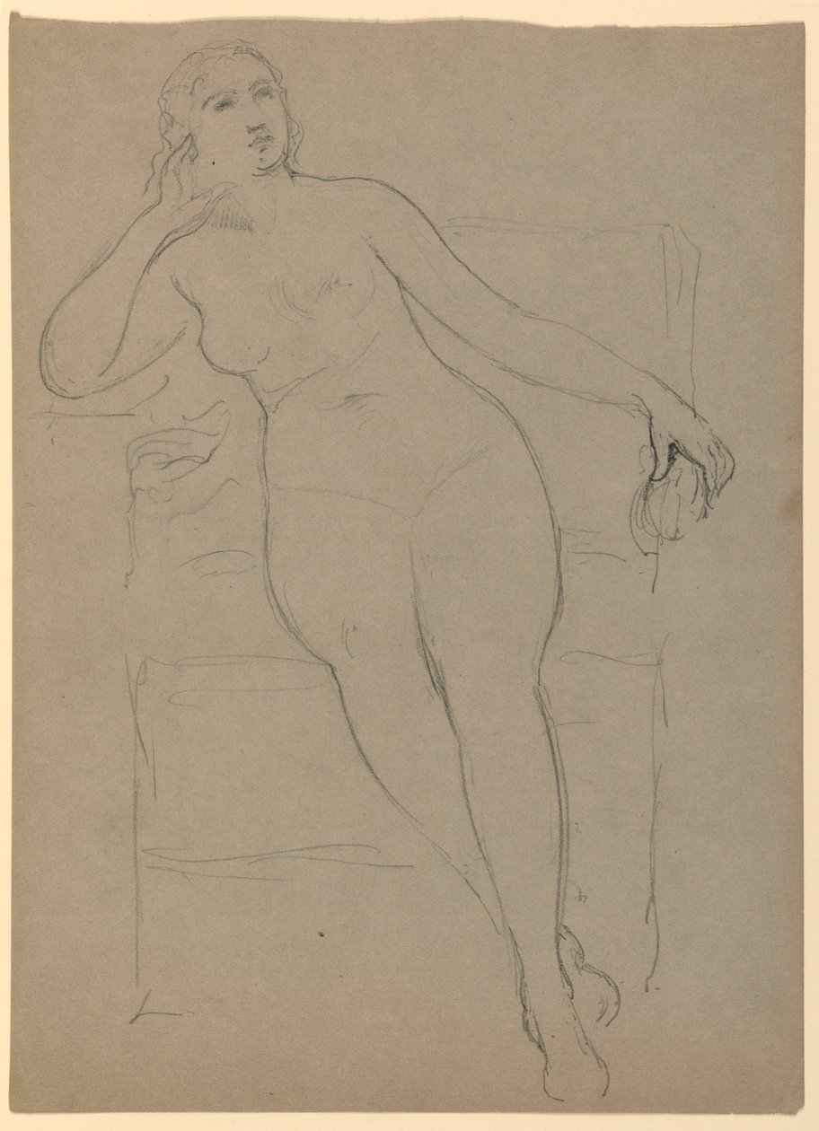 Femme nue assise - Daniel Huntington