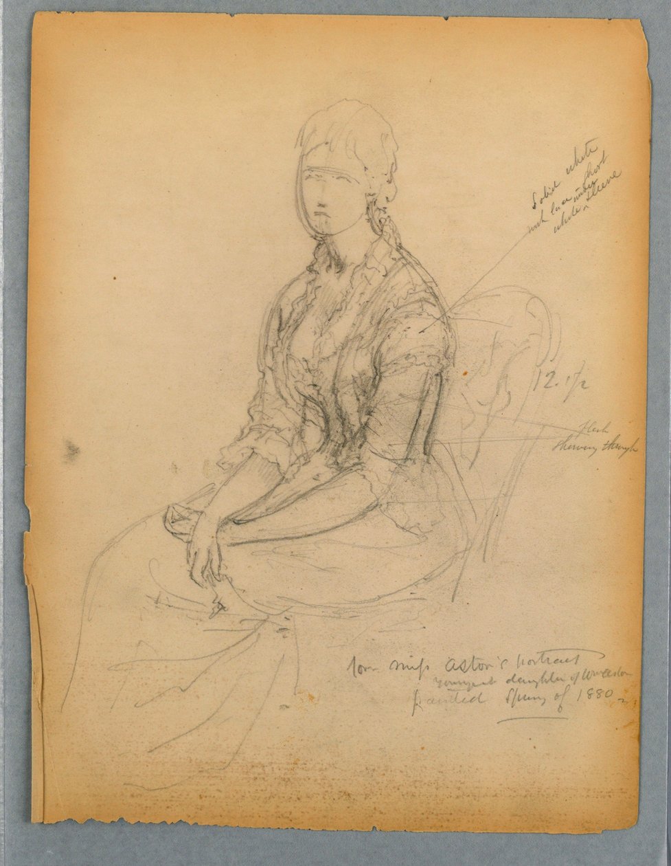Esquisse pour le portrait de Mlle Astor - Daniel Huntington