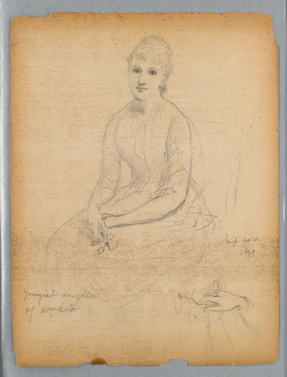 Esquisse pour le Portrait de la Plus Jeune Fille de William Astor - Daniel Huntington