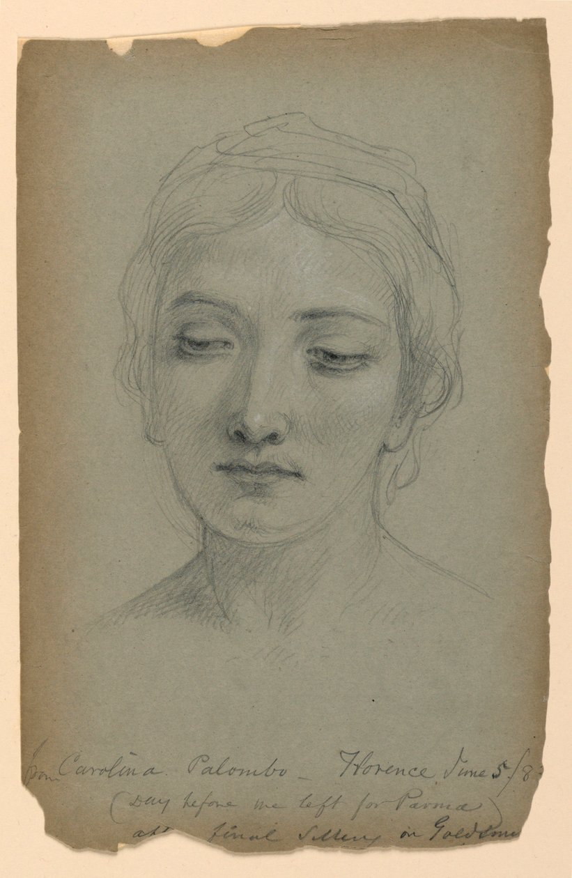 Croquis de Carolina Palombo, étude pour "La fille de l