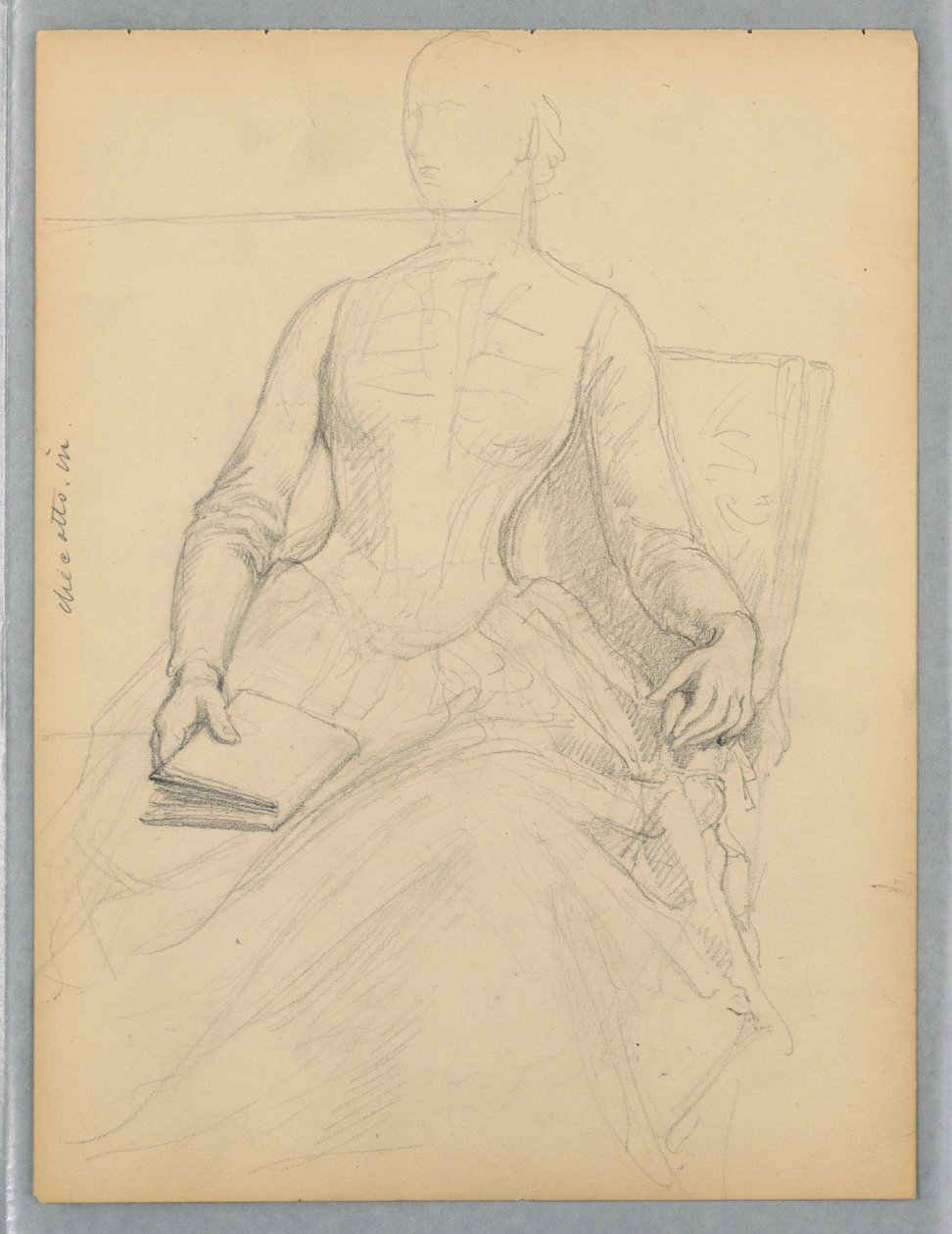 Esquisse de femme assise - Daniel Huntington