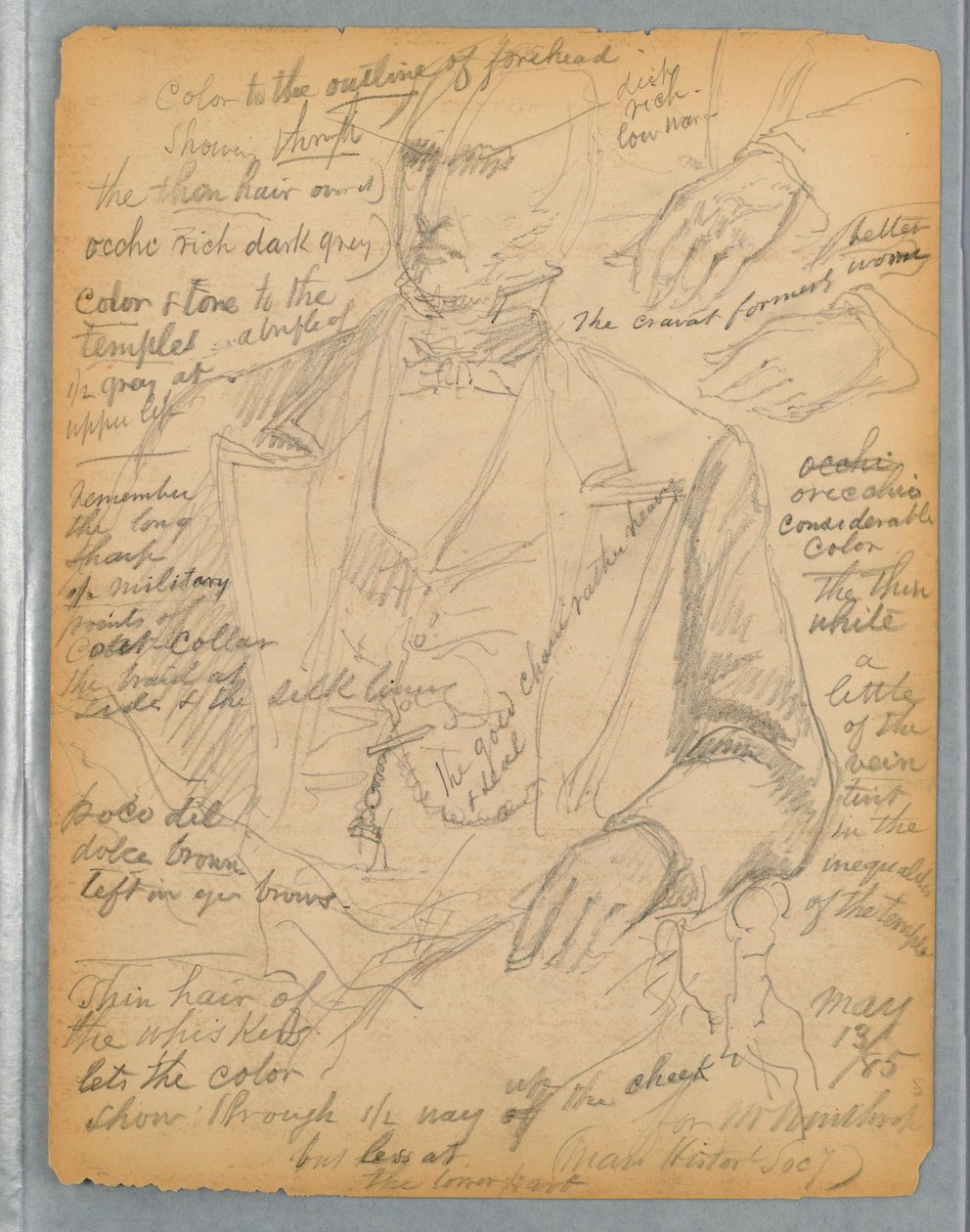 Étude pour le portrait de M. Winthrop - Daniel Huntington
