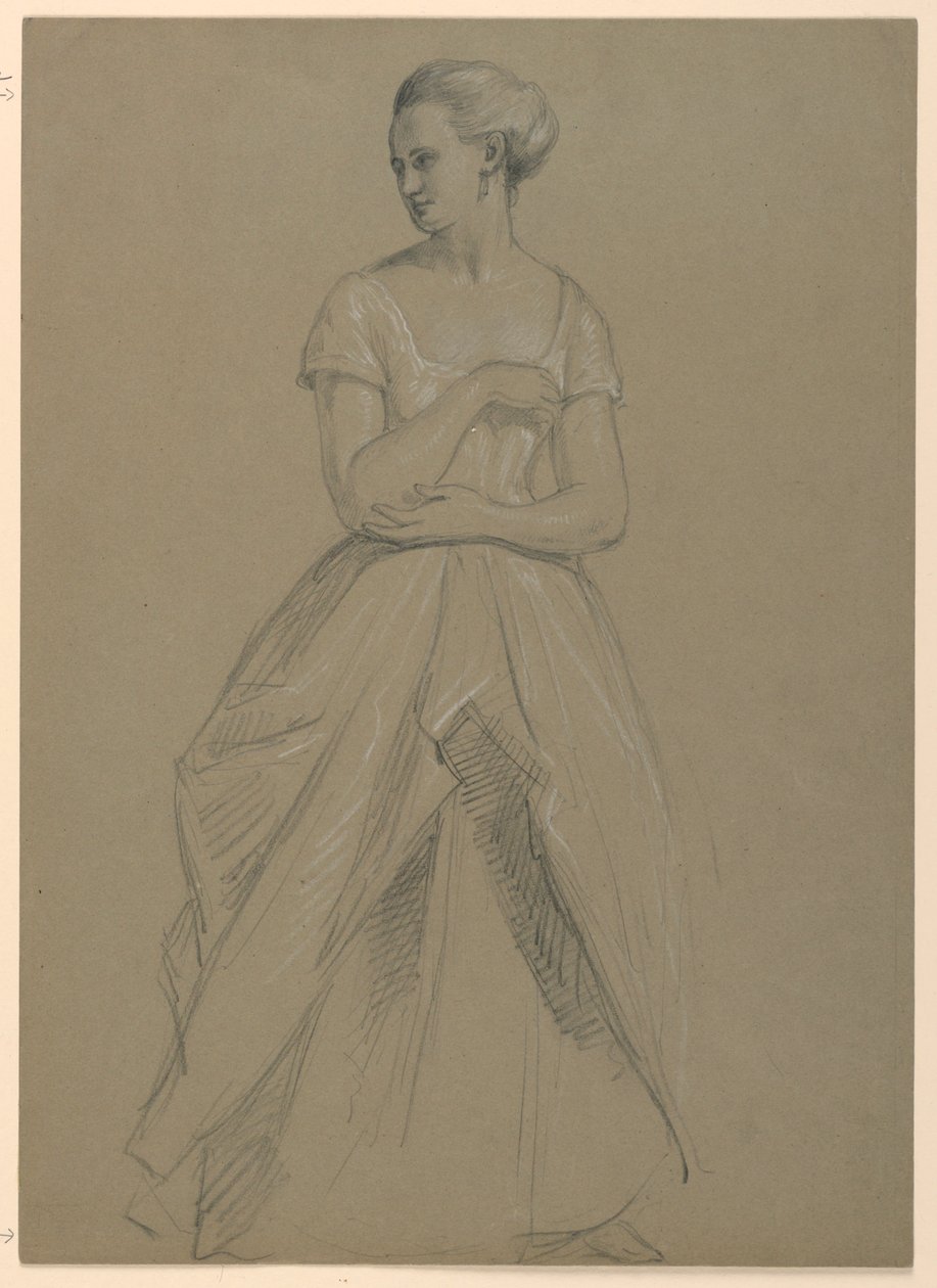 Étude de Mme Bingham pour "The Republican Court" (Jour de réception de Lady Washington) - Daniel Huntington