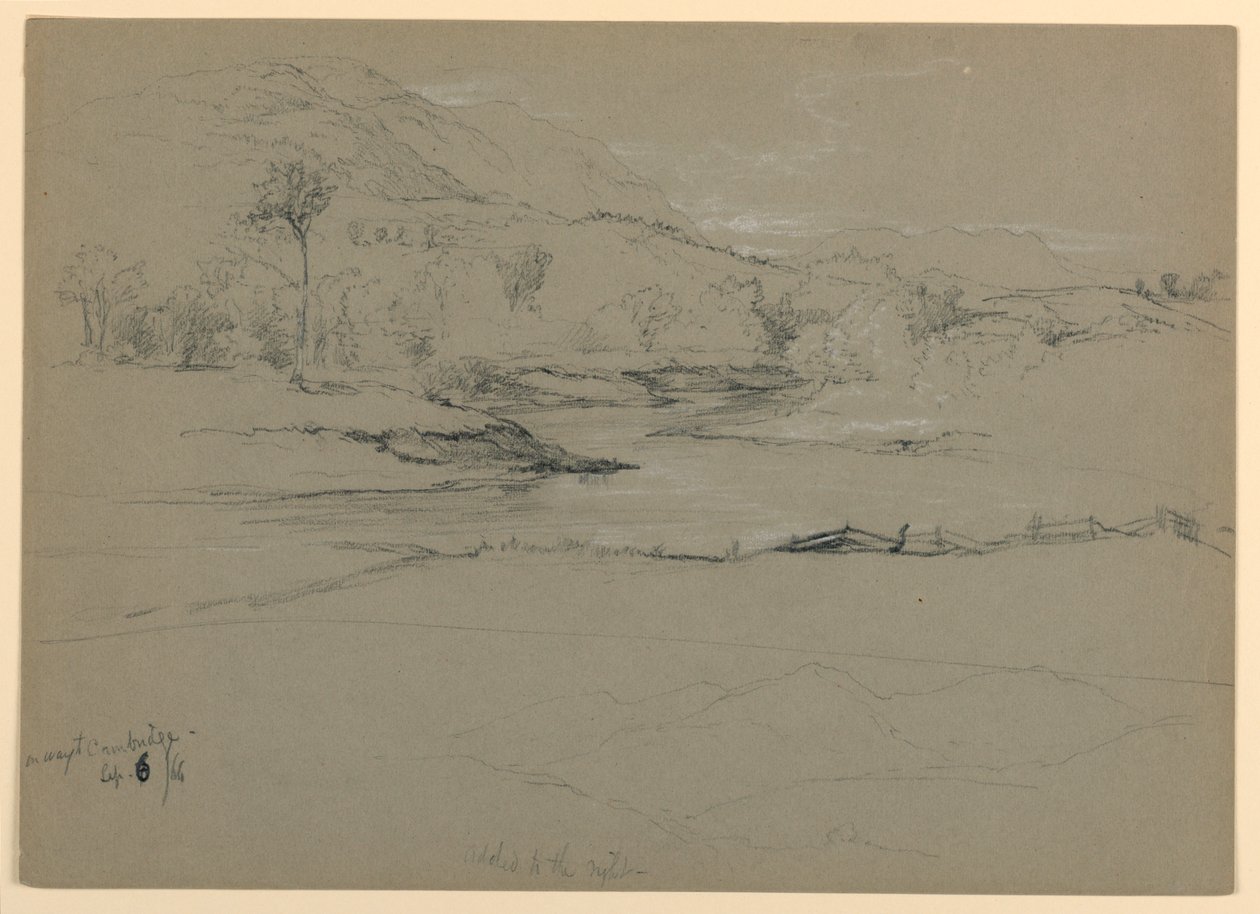 Vue des montagnes, en route vers Cambridge, Vermont - Daniel Huntington