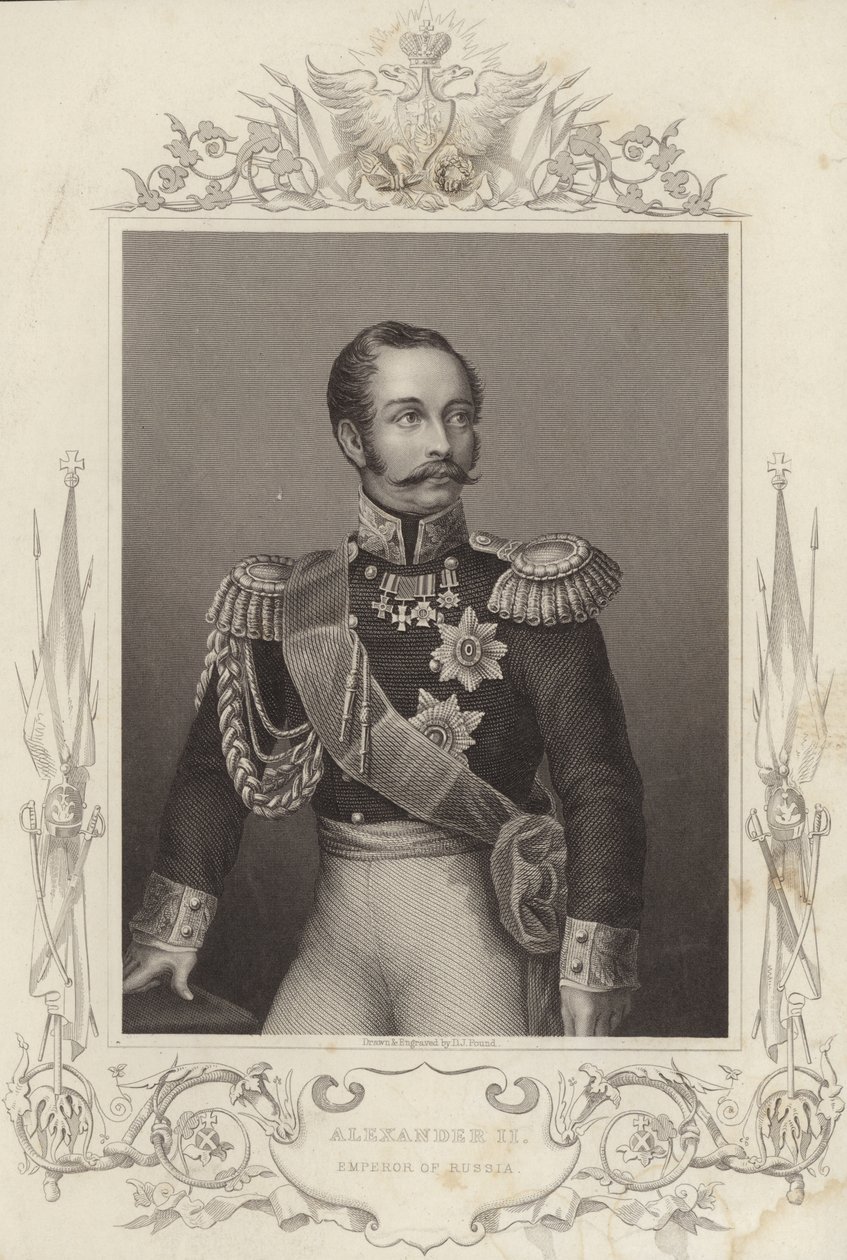 Alexandre II, empereur de Russie (18181881) (gravure) - Daniel John. Pound